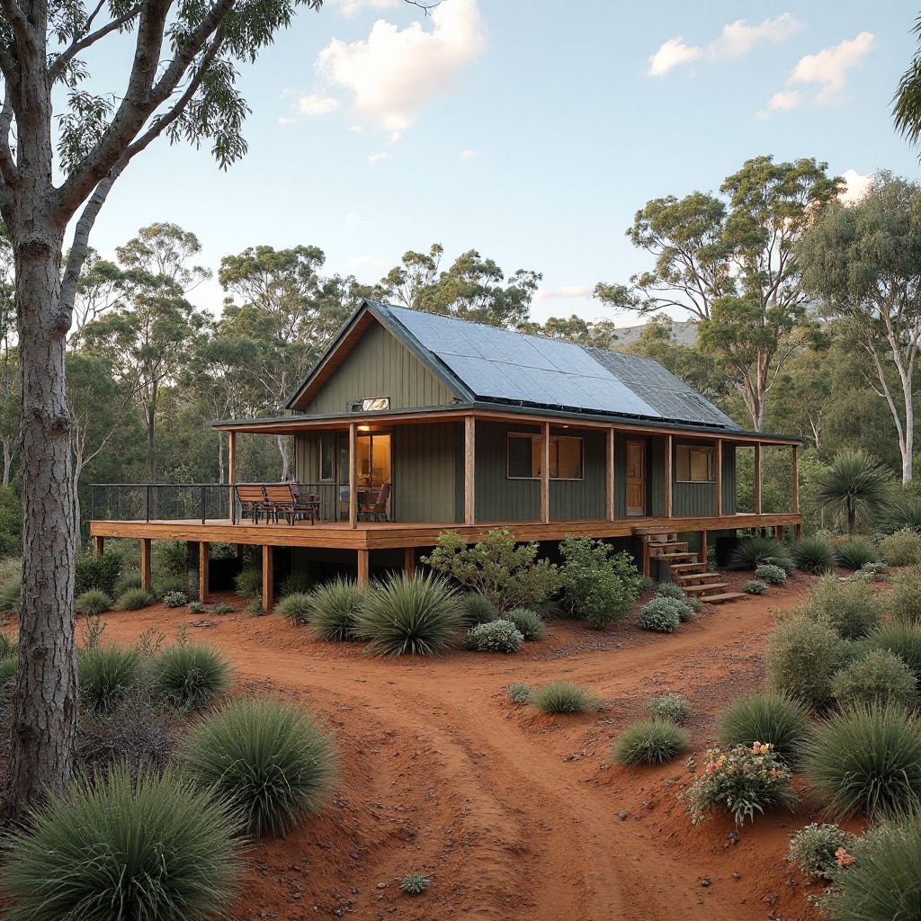 Sustainable eco-tourism camp in Australia