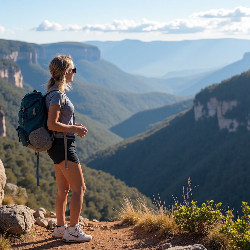 Solo female traveler in Blue Mountains